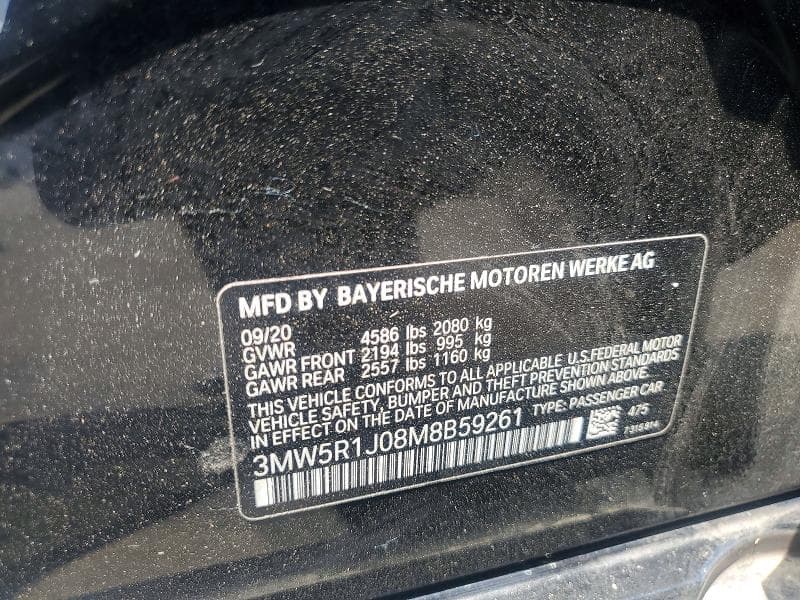2021 BMW 330I 12