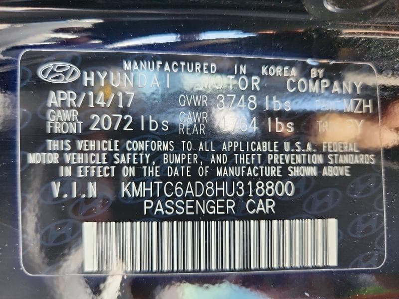 2017 HYUNDAI VELOSTER VALUE EDITION 12