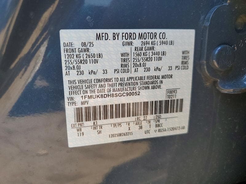 2025 FORD EXPLORER ACTIVE 13