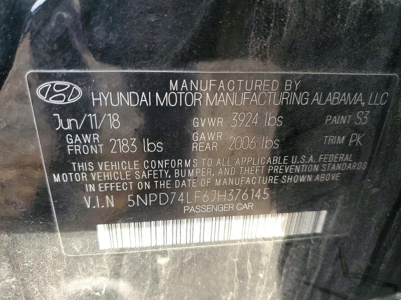 2018 HYUNDAI ELANTRA SE 12
