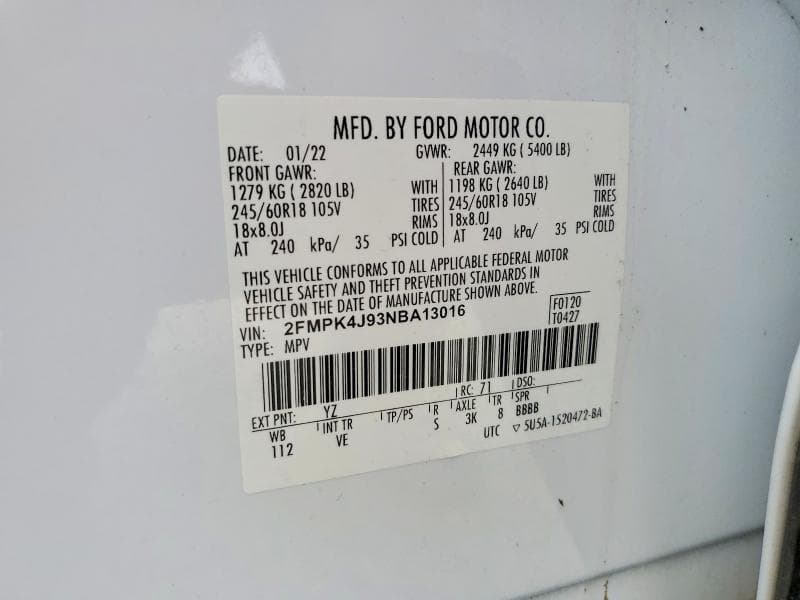 2022 FORD EDGE SEL 13