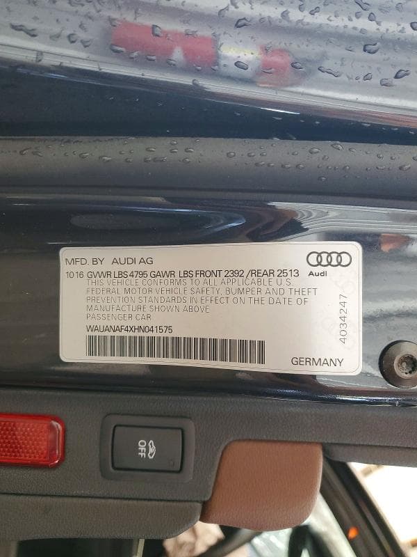 2017 AUDI A4 PREMIUM 13