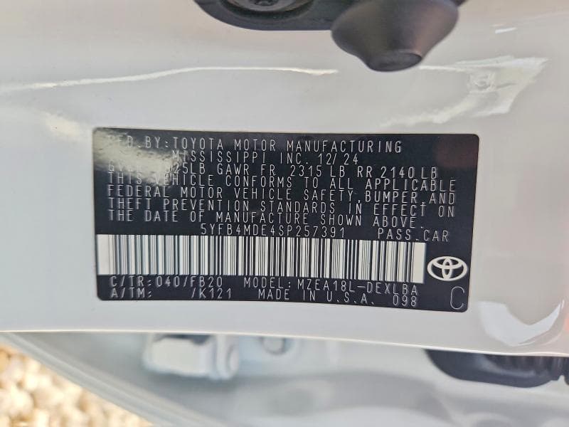 2025 TOYOTA COROLLA 12