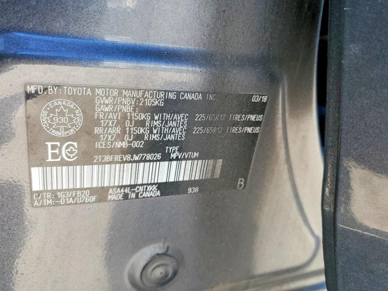 2018 TOYOTA RAV4 LE 13