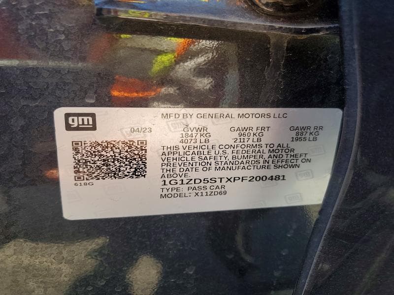 2023 CHEVROLET MALIBU LT 12