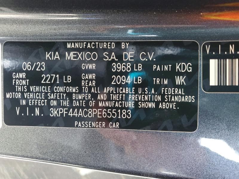 2023 KIA FORTE 13