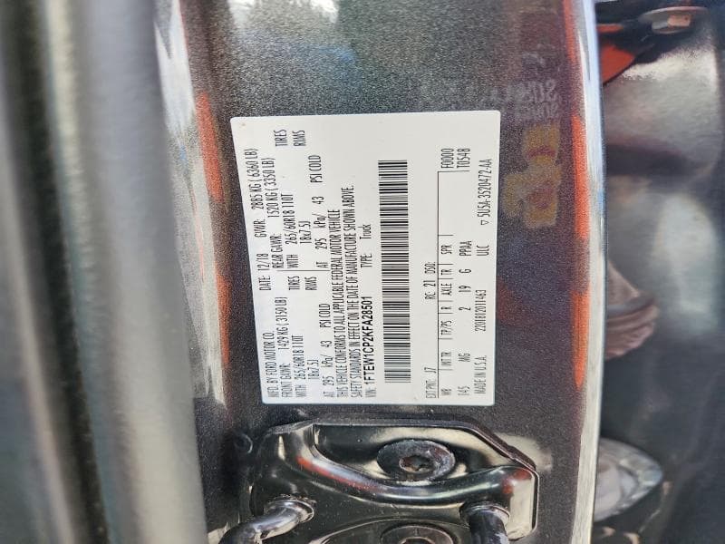 2019 FORD F150 SUPERCREW 12