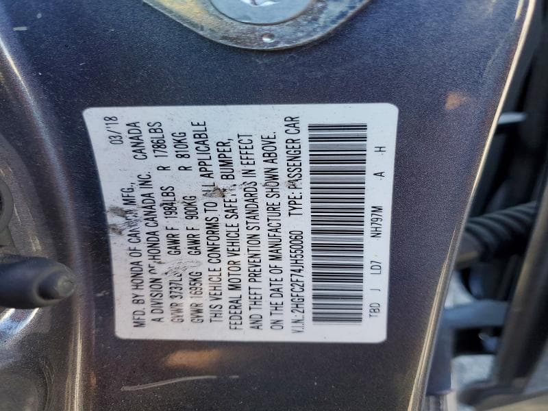 2018 HONDA CIVIC EX 12