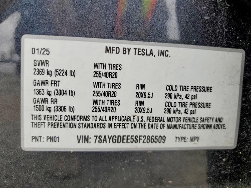 2025 TESLA MODEL Y 13