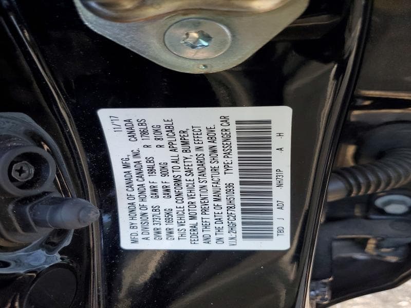2018 HONDA CIVIC EX 12