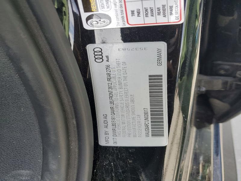2018 AUDI A6 PREMIUM PLUS 12