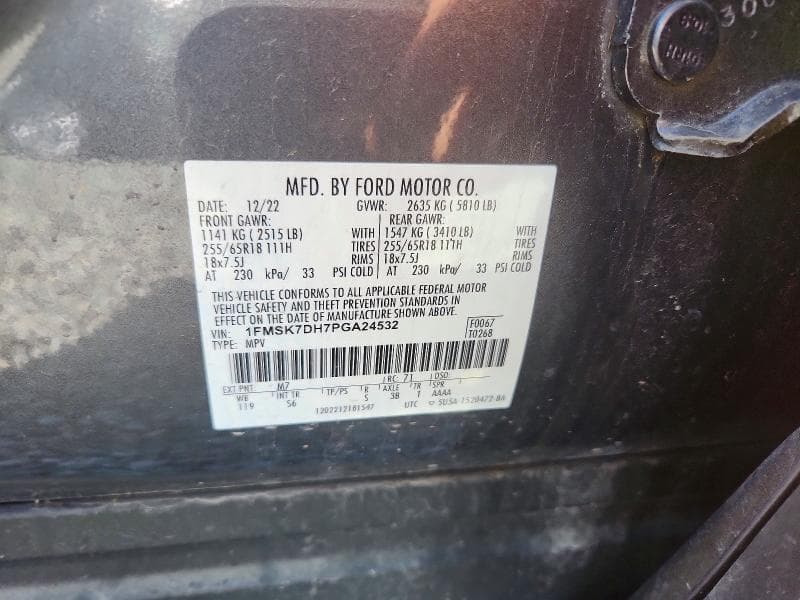 2023 FORD EXPLORER XLT 12