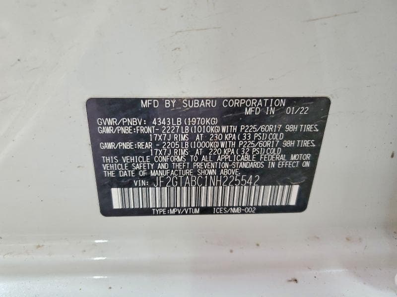 2022 SUBARU CROSSTREK 14