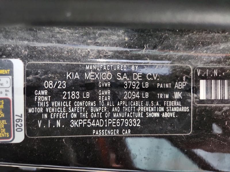 2023 KIA FORTE GT LINE 13