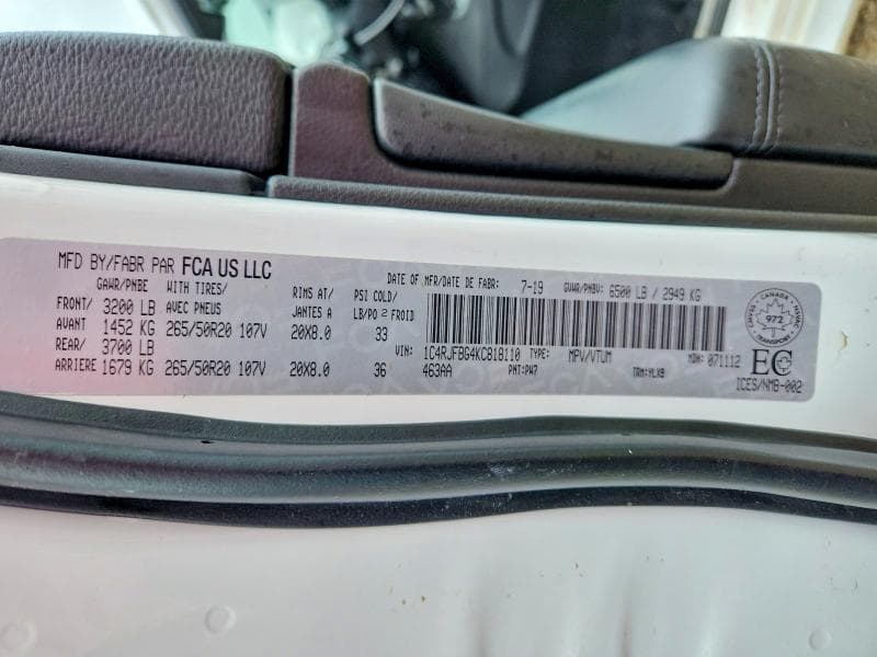 2019 JEEP GRAND CHEROKEE LIMITED 14