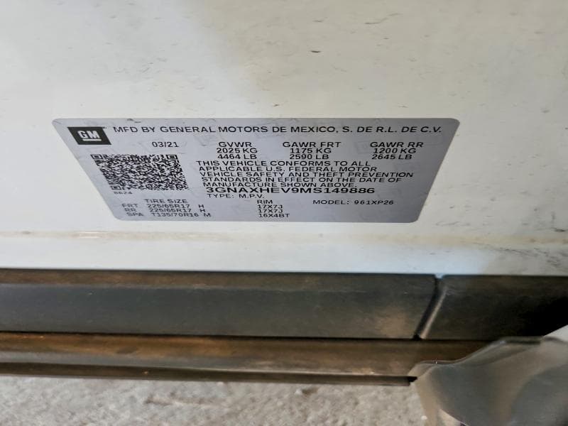 2021 CHEVROLET EQUINOX LS 13