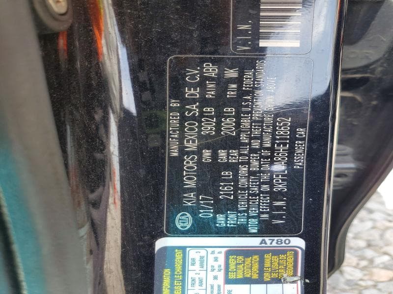 2017 KIA FORTE EX 13