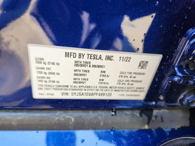 2023 TESLA MODEL S 13