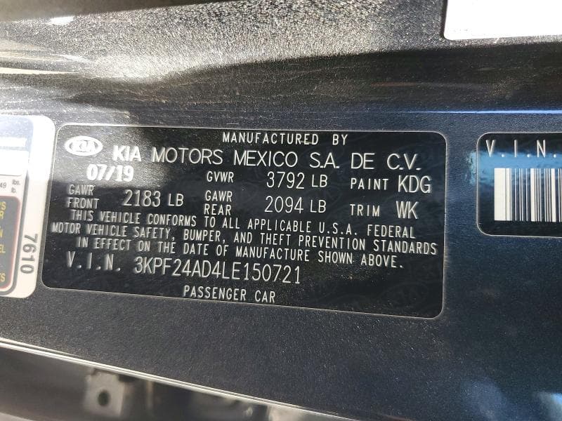 2020 KIA FORTE 12