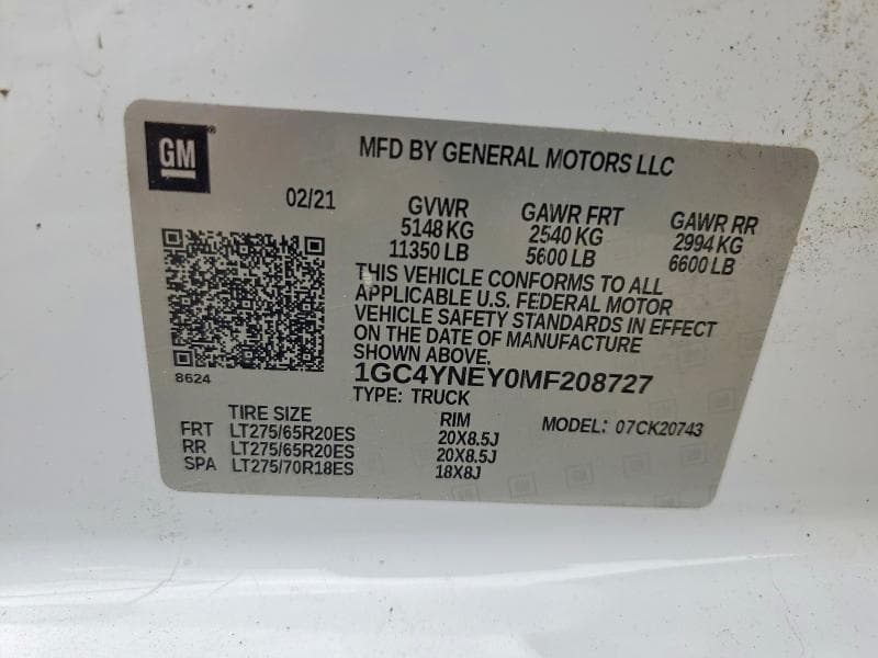 2021 CHEVROLET SILVERADO K2500 HEAVY DUTY LT 12