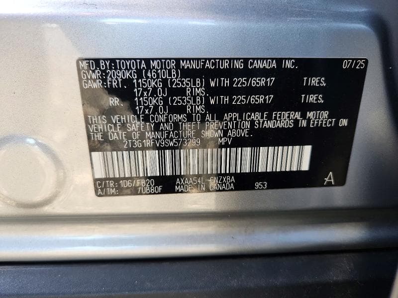 2025 TOYOTA RAV4 LE 13