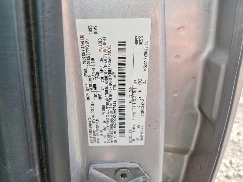 2019 FORD ESCAPE SE 13