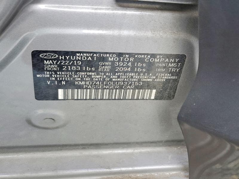 2020 HYUNDAI ELANTRA SE 12