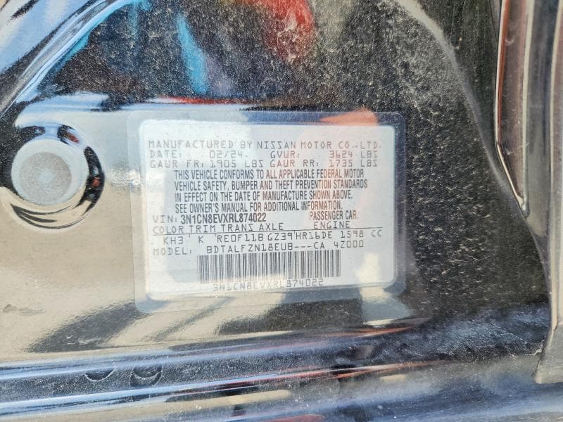 2024 NISSAN VERSA SV 12