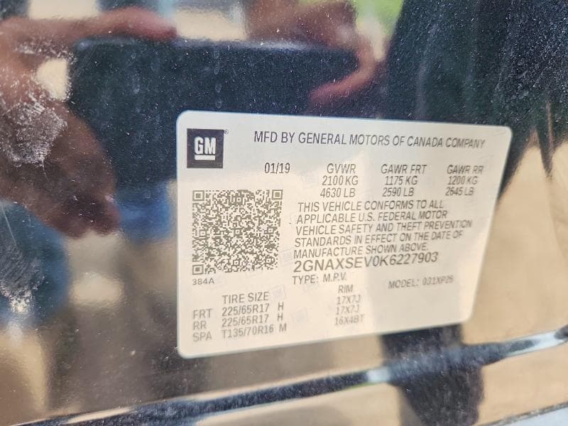 2019 CHEVROLET EQUINOX LS 12