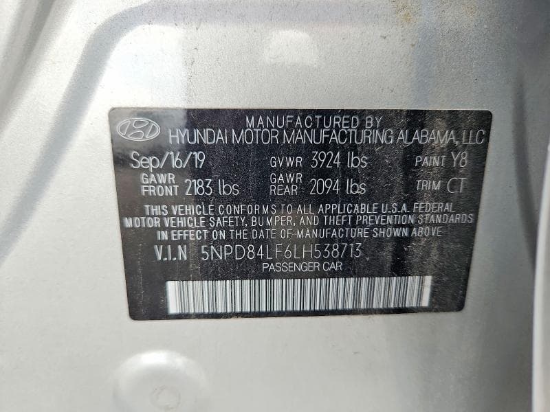 2020 HYUNDAI ELANTRA SEL 13
