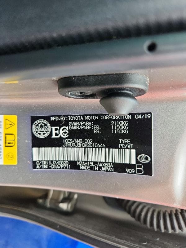 2019 LEXUS UX 250H 13