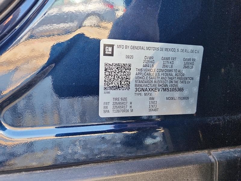 2021 CHEVROLET EQUINOX LT 13