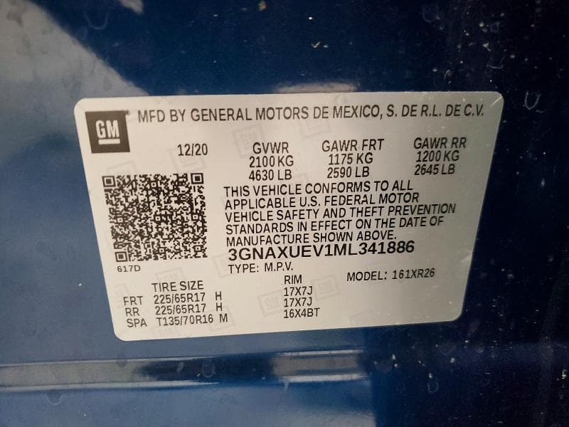 2021 CHEVROLET EQUINOX LT 13