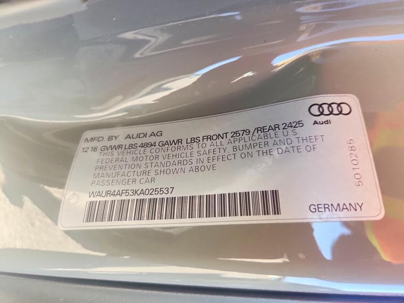 2019 AUDI S5 PRESTIGE 12