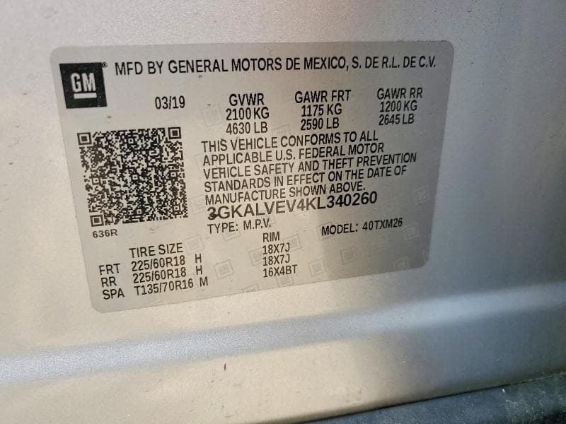 2019 GMC TERRAIN SLT 13