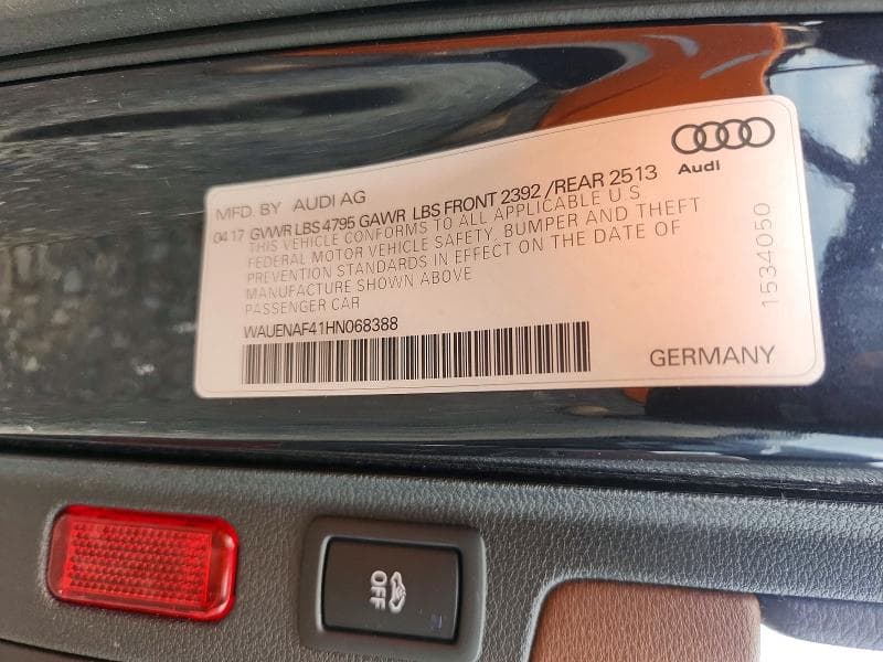 2017 AUDI A4 PREMIUM PLUS 12