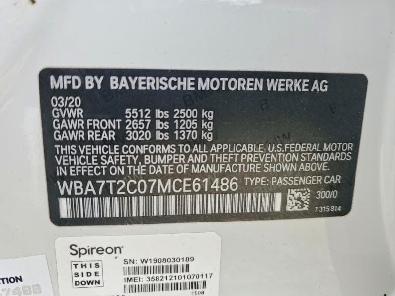 2021 BMW 740 I 12