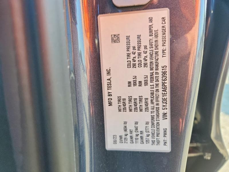 2023 TESLA MODEL 3 12