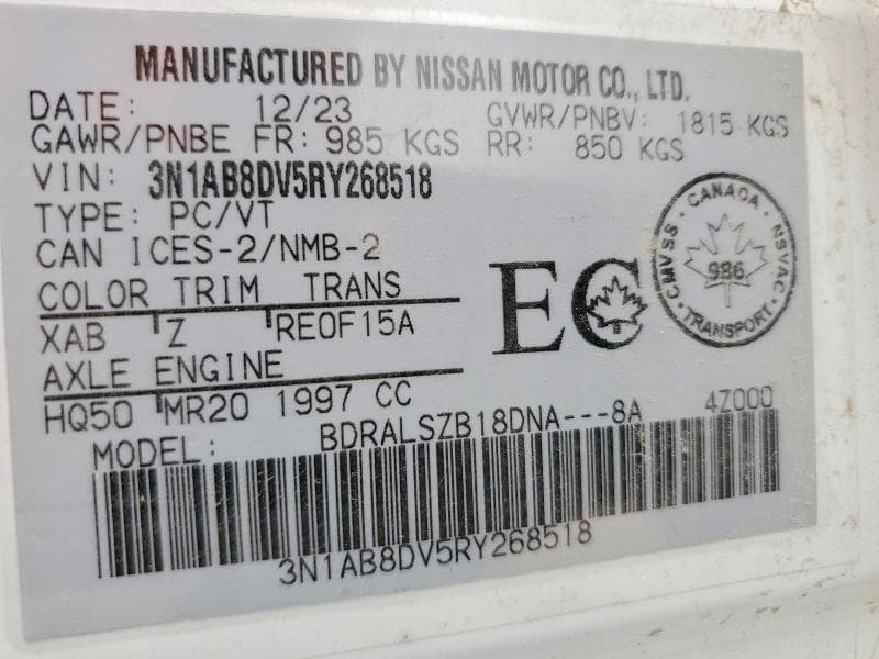 2024 NISSAN SENTRA SR 12