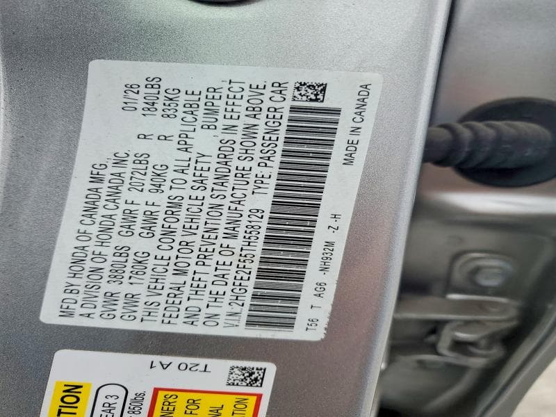 2026 HONDA CIVIC SPORT 12