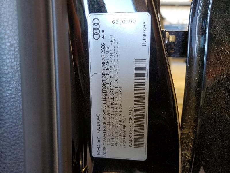 2018 AUDI S3 PREMIUM PLUS 12