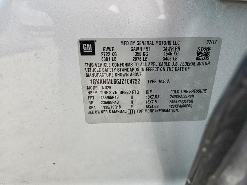 2018 GMC ACADIA SLT-1 13