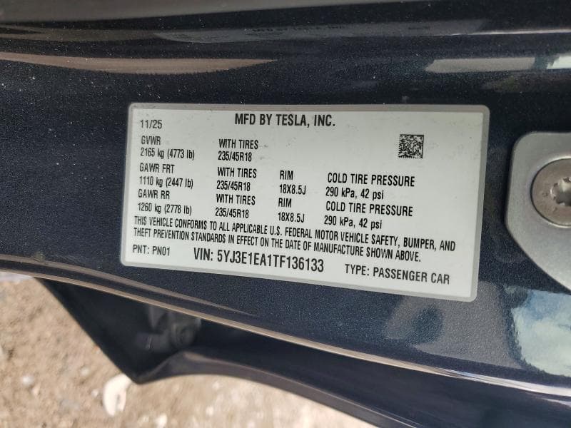 2026 TESLA MODEL 3 13