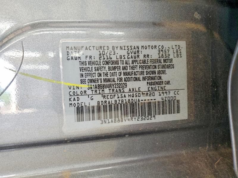 2024 NISSAN SENTRA S 12