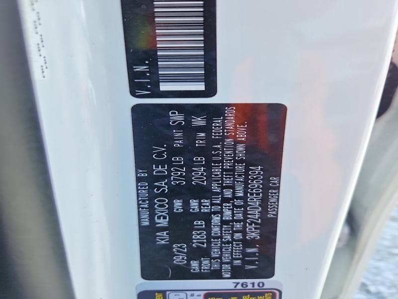 2024 KIA FORTE LXS 12