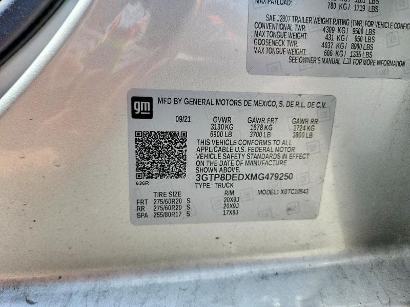 2021 GMC SIERRA C1500 SLT 12