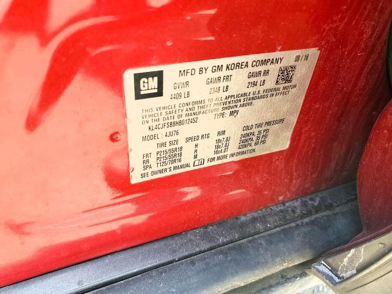 2017 BUICK ENCORE PREFERRED II 13