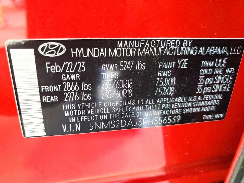 2023 HYUNDAI SANTA FE SEL 13