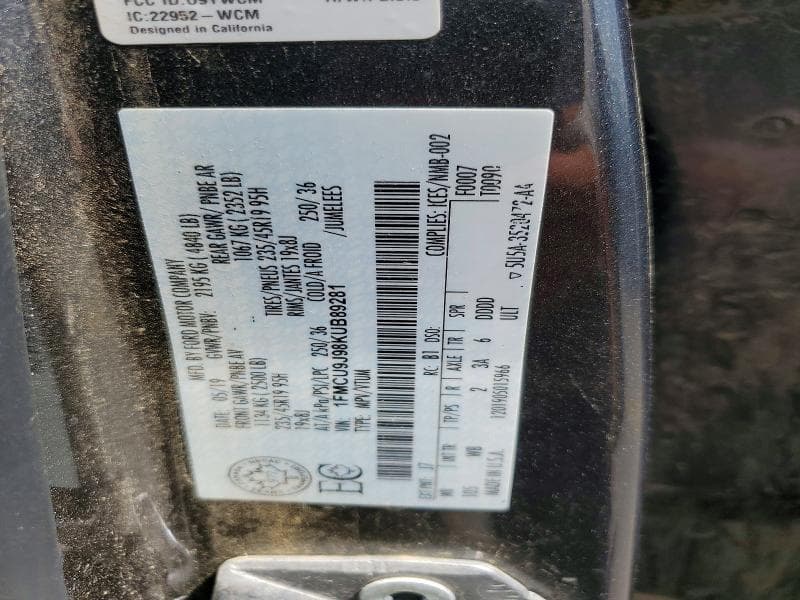 2019 FORD ESCAPE TITANIUM 13