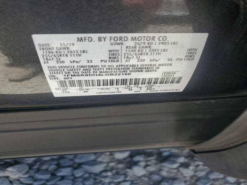 2020 FORD EXPLORER XLT 13